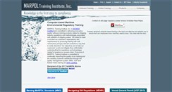 Desktop Screenshot of marpoltraining.com